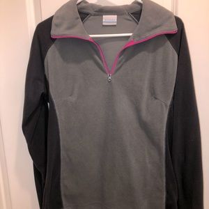 Columbia woman 3/4 zip pullover.